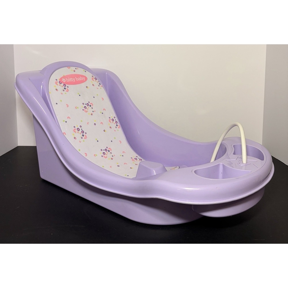 American Girl Doll 15" Bitty Baby Bath Tub Bathtub II 2 Purple Flower SizeBitty'